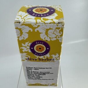 Deve Herbes Pure Cashew Nut Oil (Anacardium occidentale) Natural Therapeutic Gra